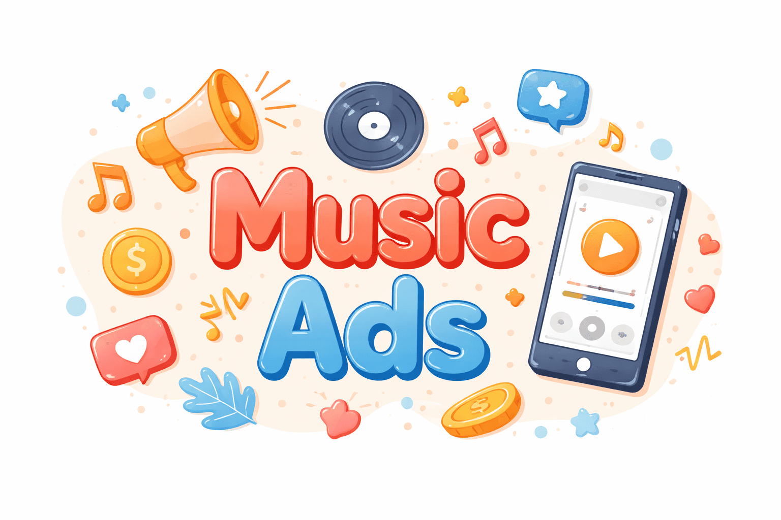 Logo brand bisnis dengan gelombang audio — jingle iklan original memperkuat identitas merek